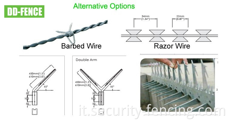 Sicurezza dei fornitori cinesi 358 barriere di recinzione anti -climb